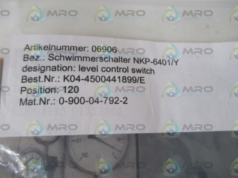 KOLB K04-450041899/E LEVEL CONTROL SWITCH  NSMP