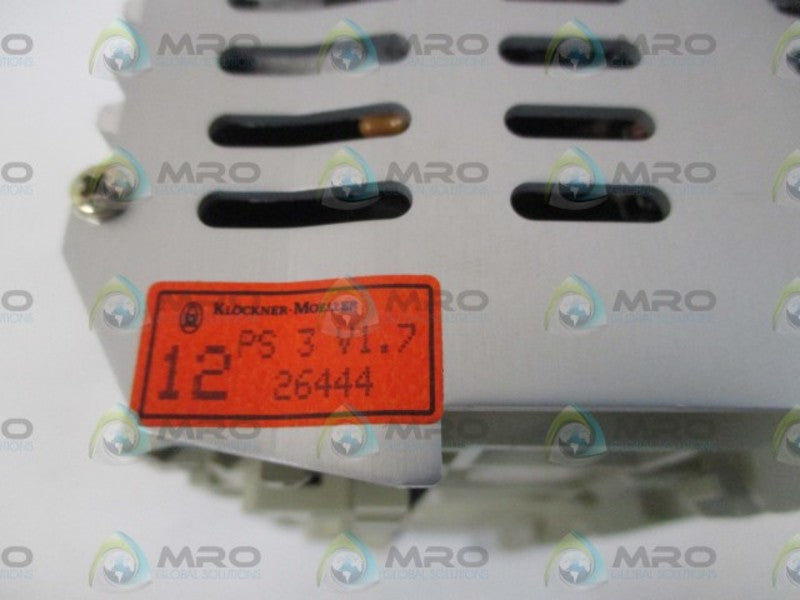KLOCKNER-MOELLER PS 3 V1.7 CONTROLLER MODULE  NSNP