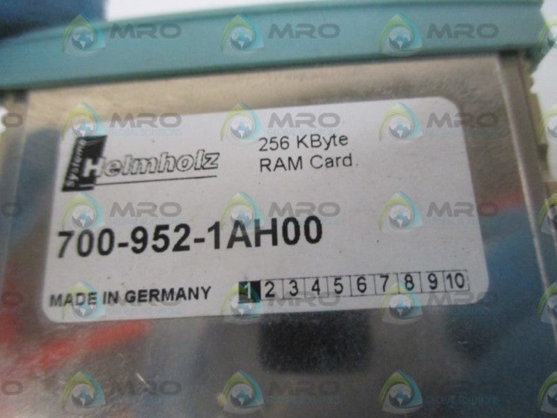 HELMHOLZ 700-952-1AH00 256 KBYTE RAM CARD  NSNP