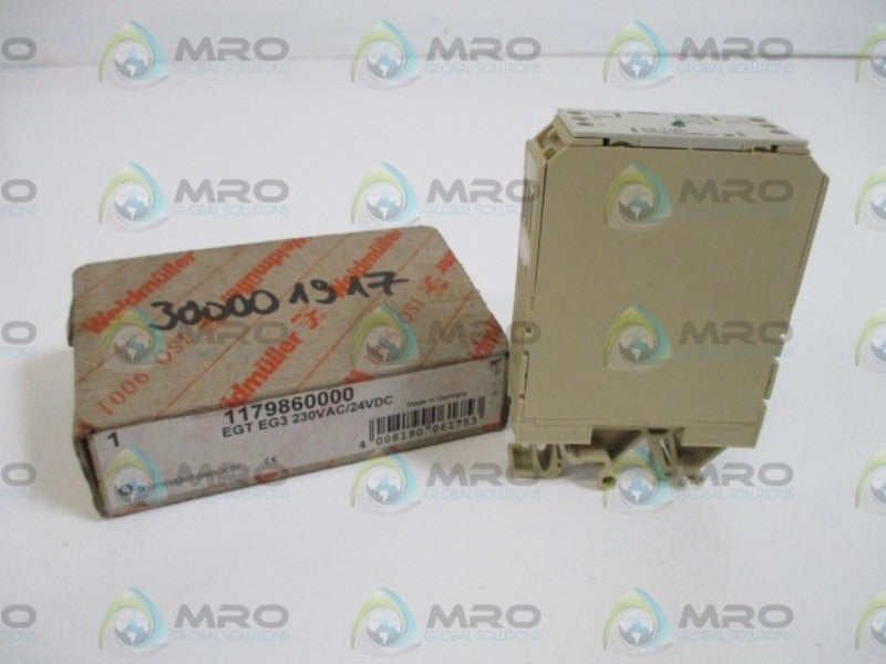 WEIDMULLER 1178960000 (EGT EG3 230VAC/24VDC) SAFETY RELAY  NSMP