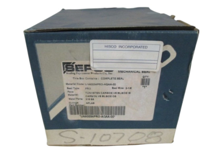 SEPCO UAA0034PRO-AQAA-00 MECHANIAL SEAL 2-1/8"  NSMP