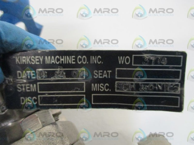 KIRKSEY 8GT-6L-U-G STEEL GATE VALVE  NSNP