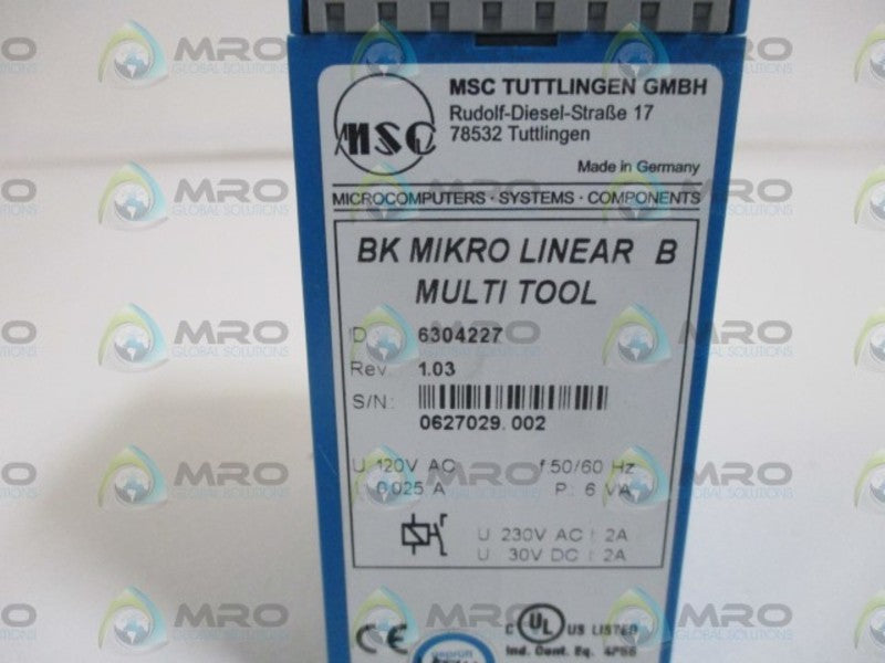 LEUKHARDT SYSTEMS BK MIKRO LIN TIME DELAY RELAY  NSNP