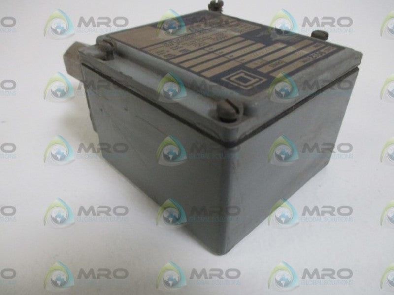SQUARE D 9012-GOW-1 SER.A PRESSURE SWITCH  UNMP