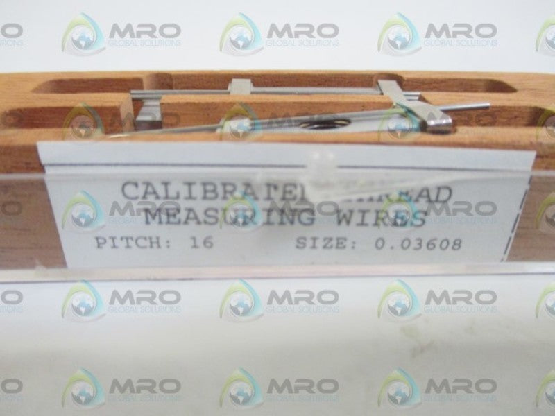 THREAD CHECK INC. Q001-078 THREAD GAGE 16-TPI  ORIGINAL PACKAGE
