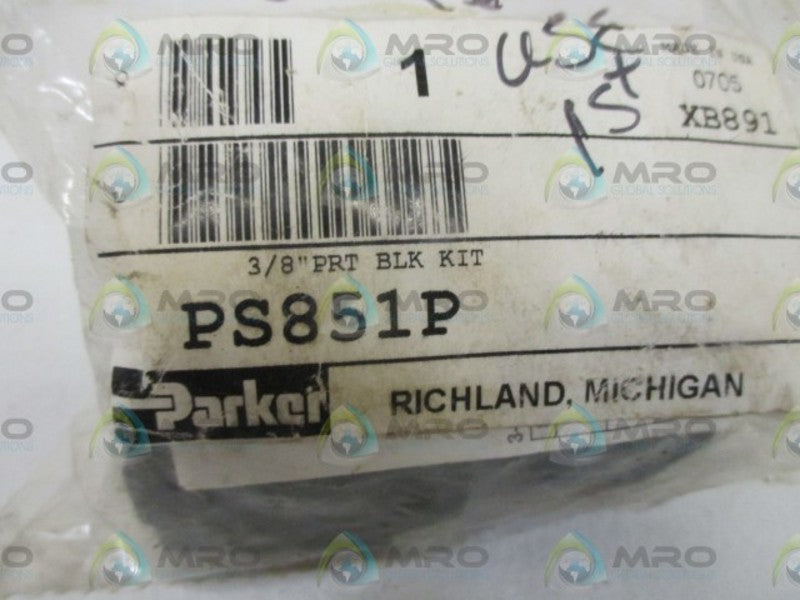 PARKER PS851P 3/8" PRT BLK KIT * NEW IN A FACTORY BAG *