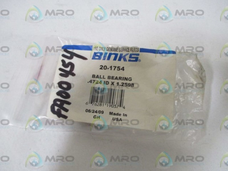 BINKS 20-1754 BALL BEARING  NSMP