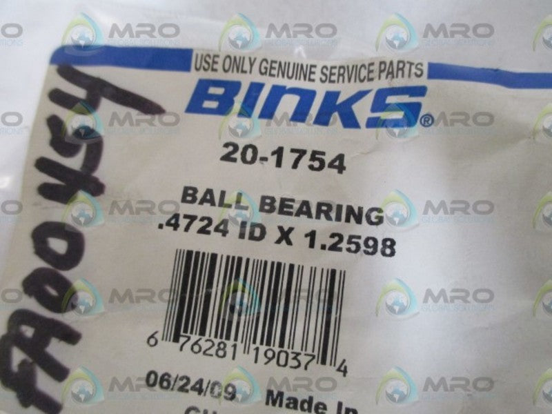 BINKS 20-1754 BALL BEARING  NSMP