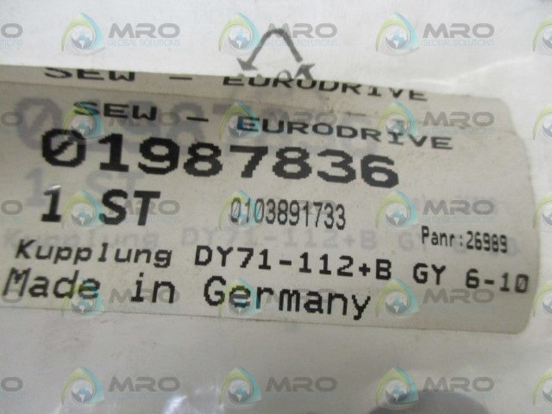 SEW-EURODRIVE DY71-112+BGY6-10 KUPPLUG  NSNP IN BAG
