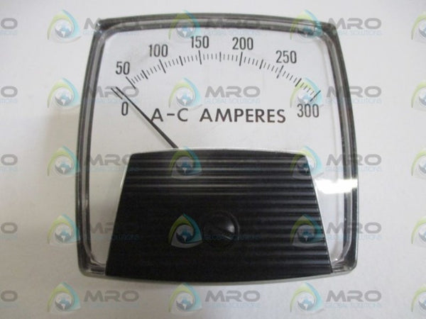 YOKOGAWA 250 340LSRX PANEL METER 0-300 A-C AMPERES  NSMP
