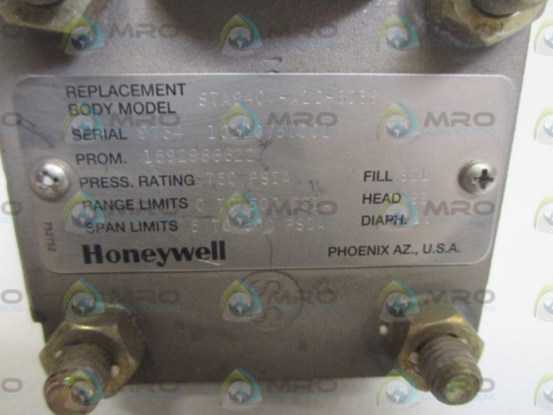 HONEYWELL STA940-F1G-000000-MB.F1D3-6138 PRESSURE TRANSMITTER  NSNP