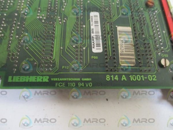 LIEBHERR 814A1001-02 PC BOARD  UNMP