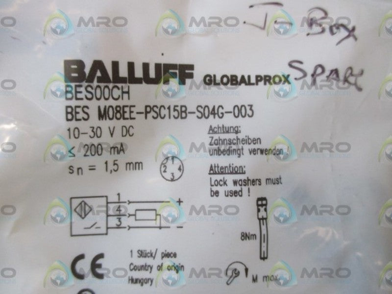 BALLUFF BESM08EE-PSC15B-S04G-003 INDUCTIVE SENSOR  NSMP
