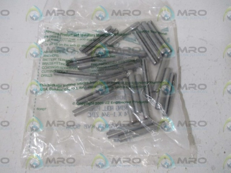 LOT OF 25 ENGINEERED SRPING ROLL PINS NSNP IN A FACTORY BAG