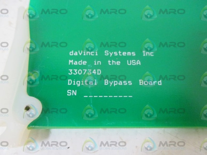 DAVINCI SYSTEMS INC. 330734D DIGITAL BYPASS BOARD  NSNP