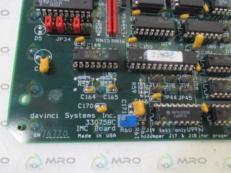 DAVINCI SYSTEMS INC. 330758C IMC BOAD  NSNP