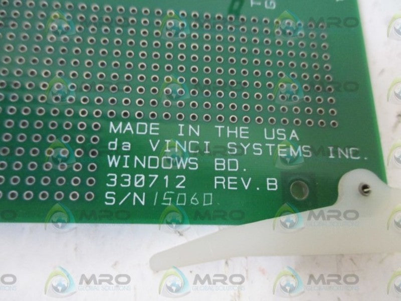 DAVINCI SYSTEMS INC. 330712 WINDOWS BOARD  NSNP