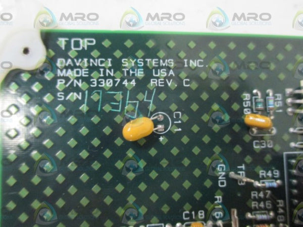 DAVINCI SYSTEMS INC. 330744 CIRCUIT BOARD  NSNP