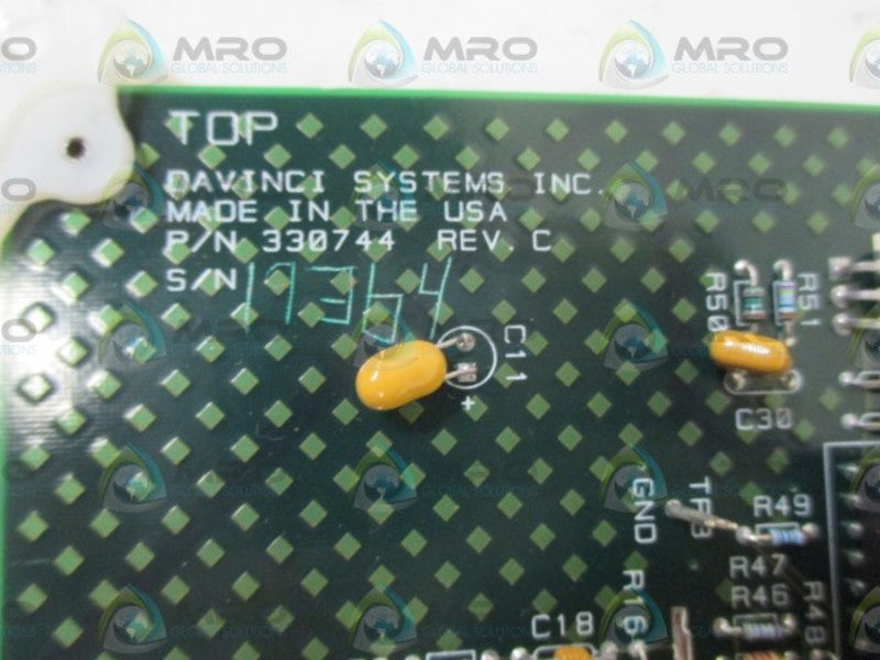 DAVINCI SYSTEMS INC. 330744 CIRCUIT BOARD  NSNP
