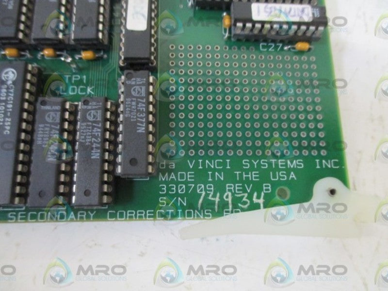 DAVINCI SYSTEMS INC. 330709 SECONDARY CORRECTION BOARD  NSNP