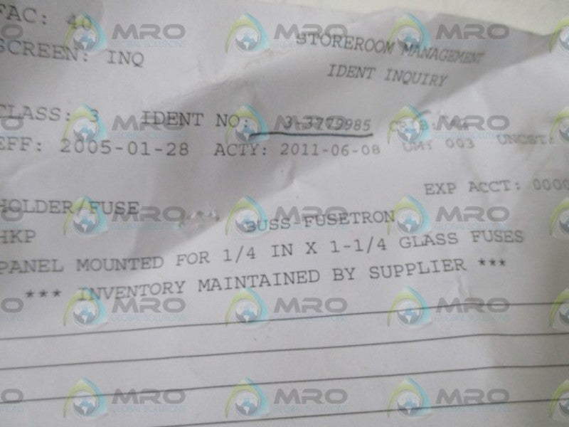 BUSS-FUSETRON 3-3779985 HOLDER/FUSE  NSNP IN A BAG