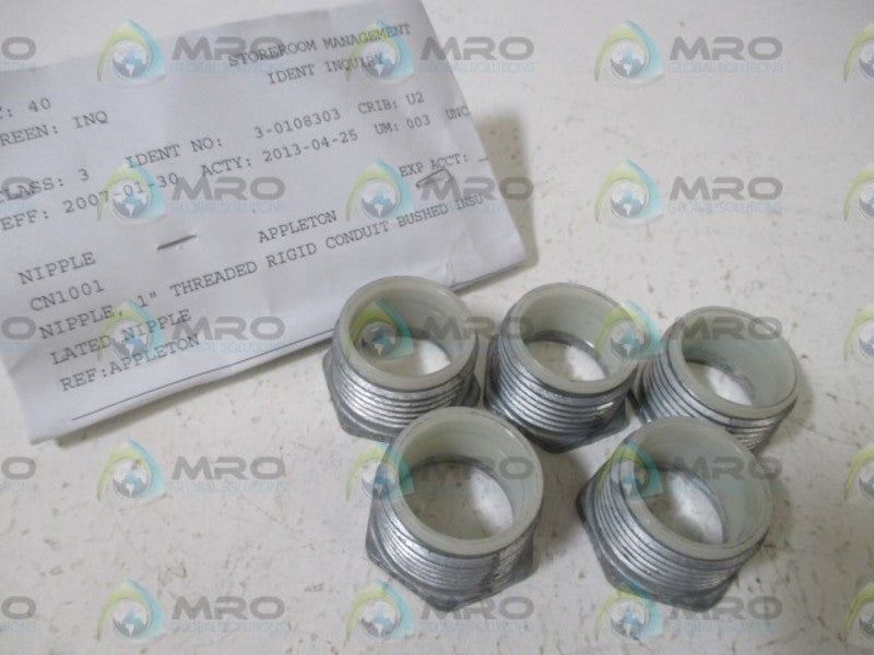 LOT OF 5 APPLETON CN1001 1'  NSNP