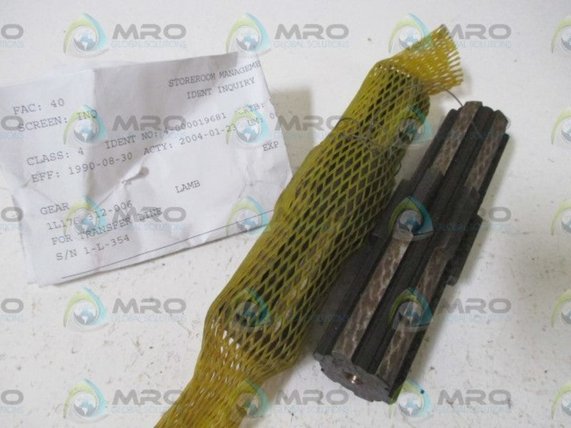 LOT OF 2 LAMB 1L175-312-006 GEAR NSNP