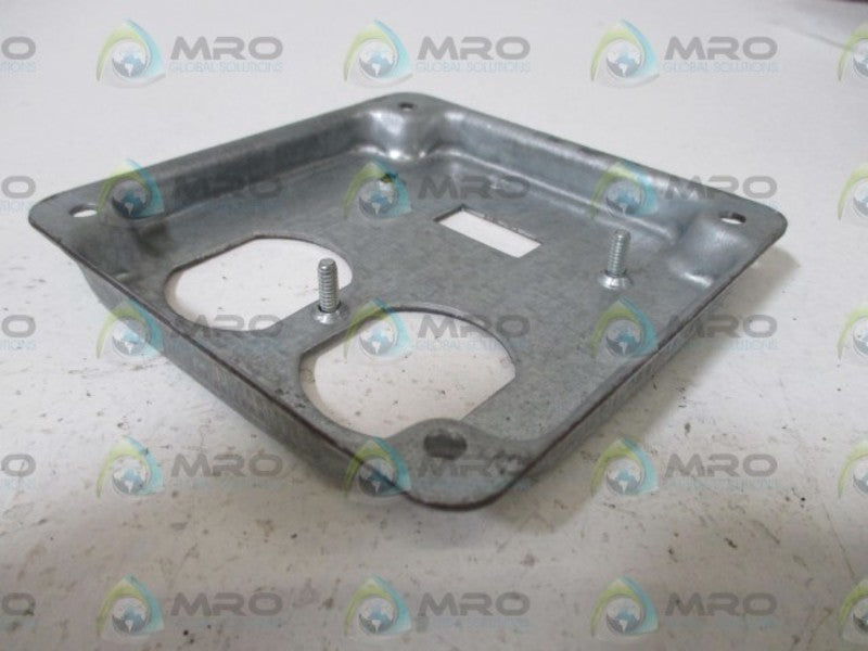 LOT OF 4 APPLETON 8375 4X4 IN. DUPLEX RECEPTACLE NSNP