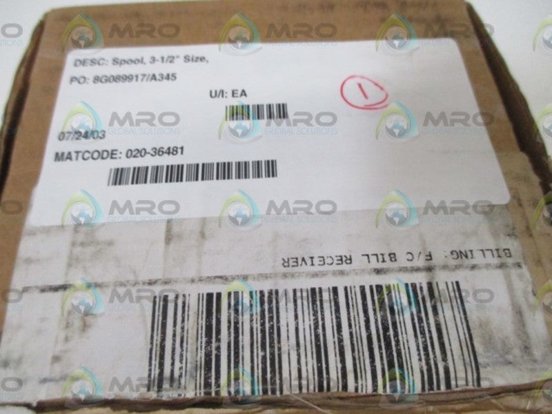 REXNORD 020-36481 SPOOT, 3-1/2"  NSMP