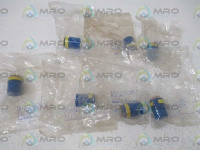 LOT OF 7 AMPHENOL 97-20-27S CIRCULAR INSERT SOCKET NSNP IN A FACTORY BAG
