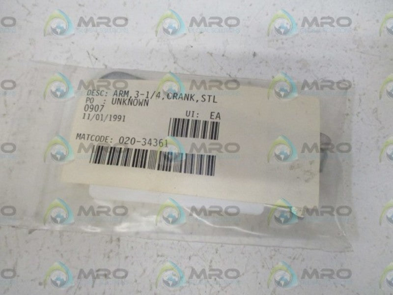 020-34361 ARM, 3-1/4, CRANK  NSNP IN A BAG