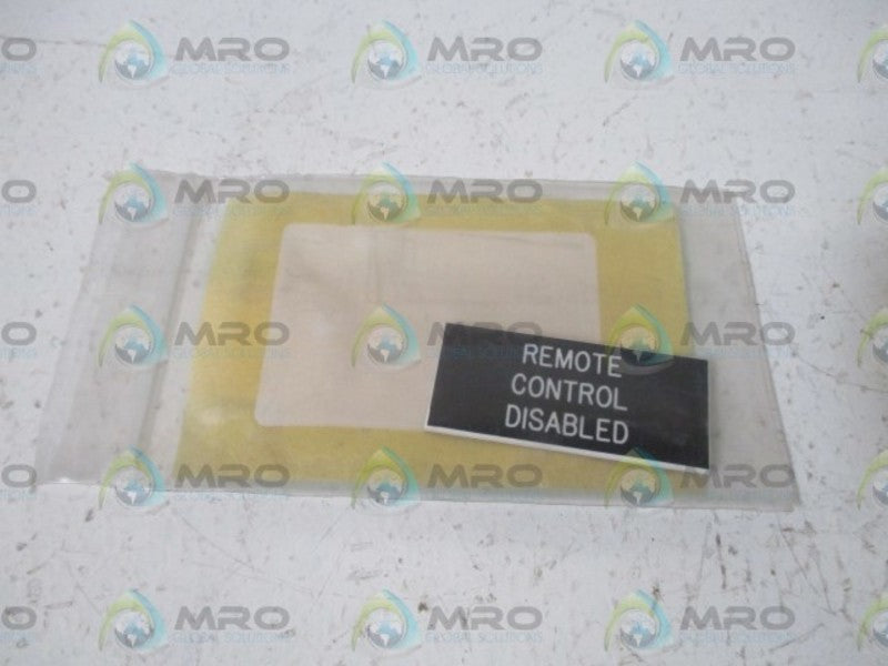 LOT OF 3 SCE 0262-44953 REMOTE CONTROL PLATE NSNP IN A BAG