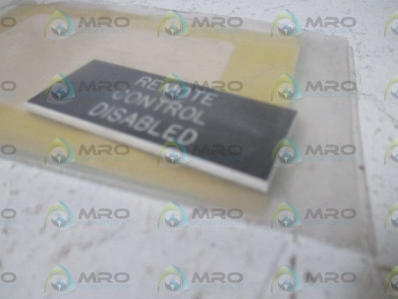 LOT OF 3 SCE 0262-44953 REMOTE CONTROL PLATE NSNP IN A BAG
