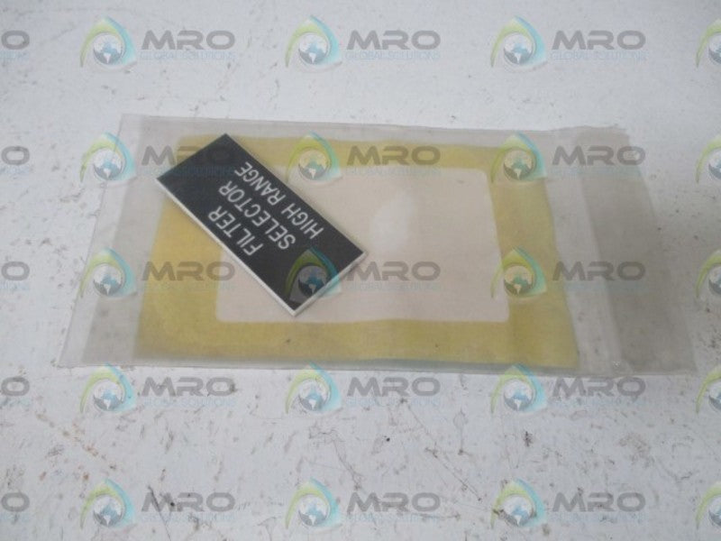 LOT OF 4 SCE 026-45000 FILTER SELECTO PLATE NSNP IN A BAG