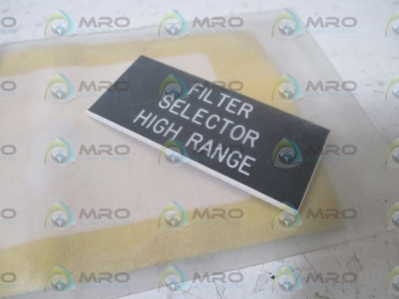 LOT OF 4 SCE 026-45000 FILTER SELECTO PLATE NSNP IN A BAG