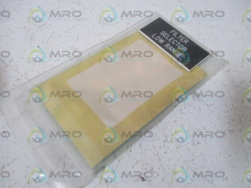 LOT OF 4 SCE 026-44987 FILTER SELECTO PLATE NSNP IN A BAG