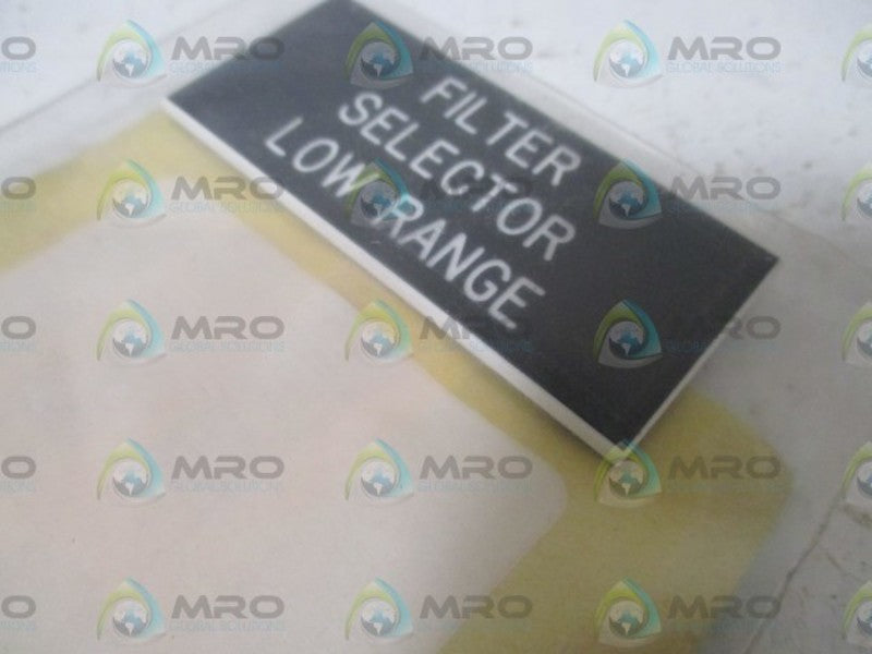 LOT OF 4 SCE 026-44987 FILTER SELECTO PLATE NSNP IN A BAG