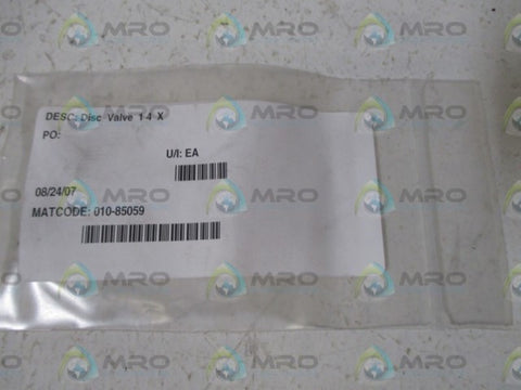 010-85059 DISC VALVE  NSNP IN A BAG
