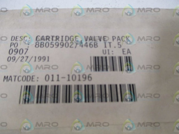 011-10196 CARTTRIDGE VALVE PACK  NSMP