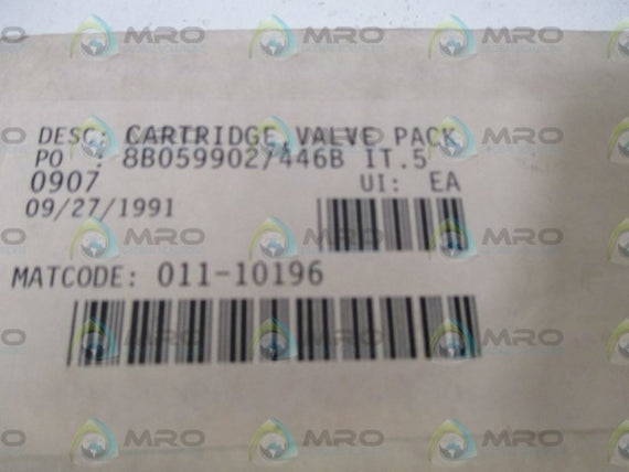 011-10196 CARTTRIDGE VALVE PACK  NSMP