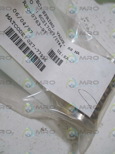 LOT OF 3 SCE 027-77936 SPRING VALVE NSNP