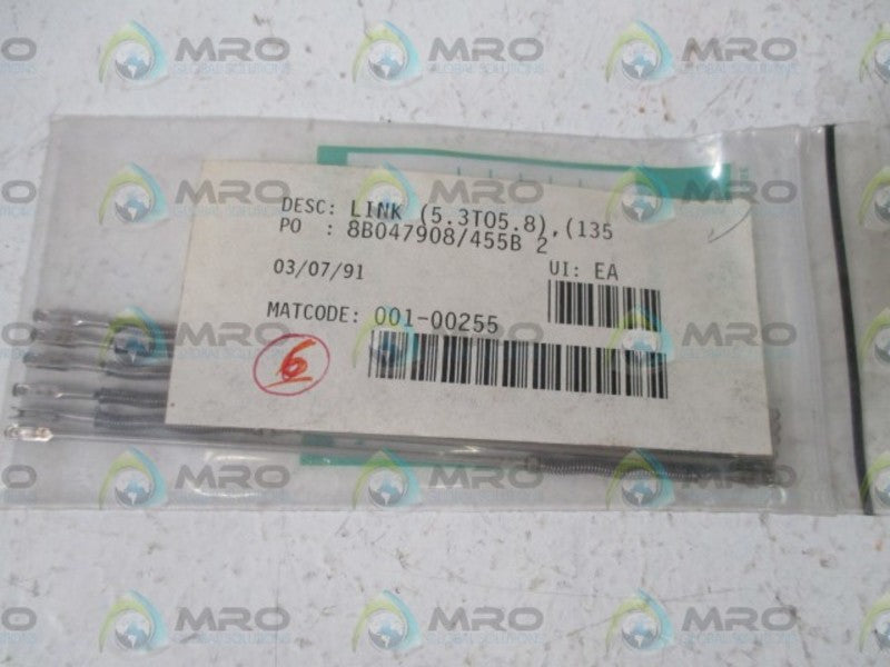 LOT OF 6 001-00255 LINK NSNP IN A BAG