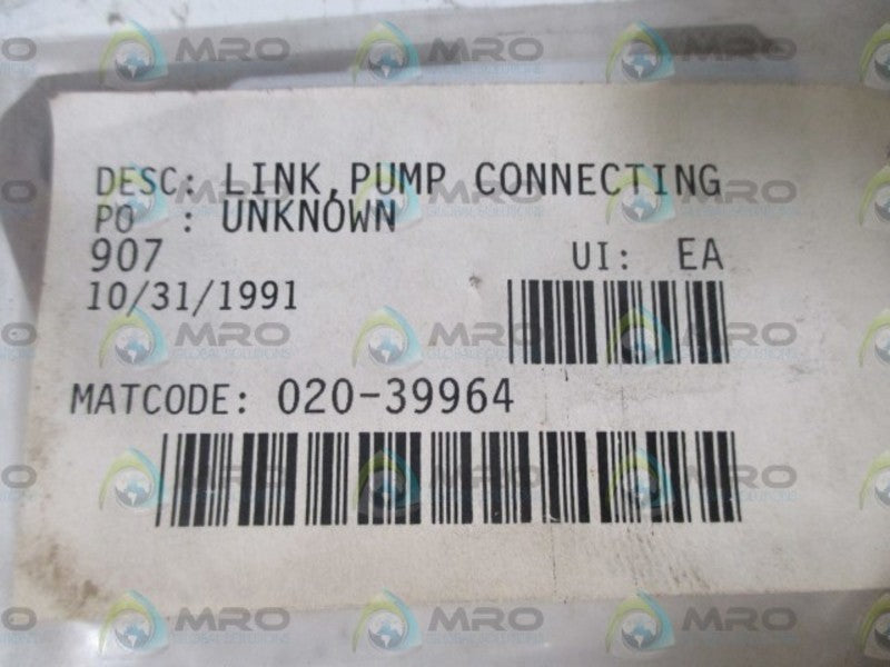 020-39964 PUMP CONNECTING LINK   NSNP IN A BAG