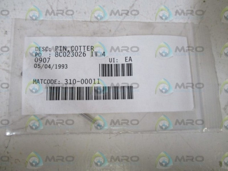 LOT OF 35 310-00011 PIN, COTTER NSNP IN A BAG