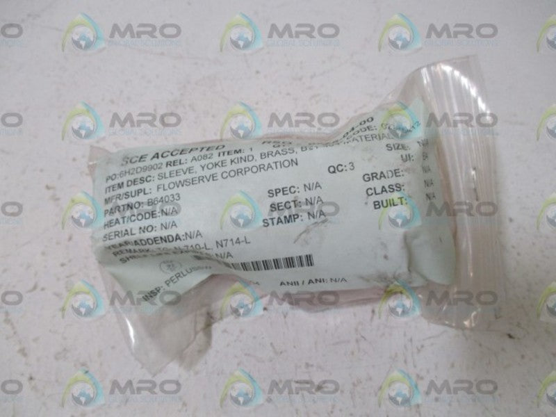 SCE RSO-0275-04-00 SLEEVE  NSNP IN A BAG