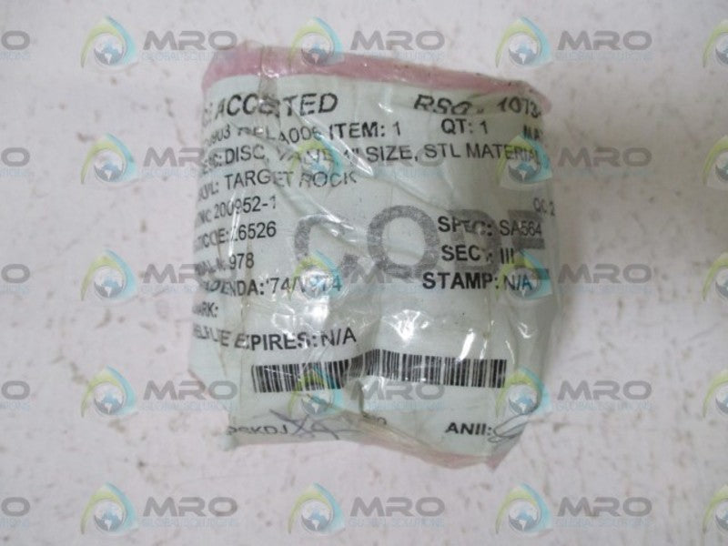 SCE RSO-1073-00-00 DISC VALVE  NSNP