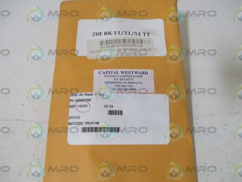CAPITAL WESTWARD 20FRK11/31/51TT REPAIR KIT  ORIGINAL PACKAGE