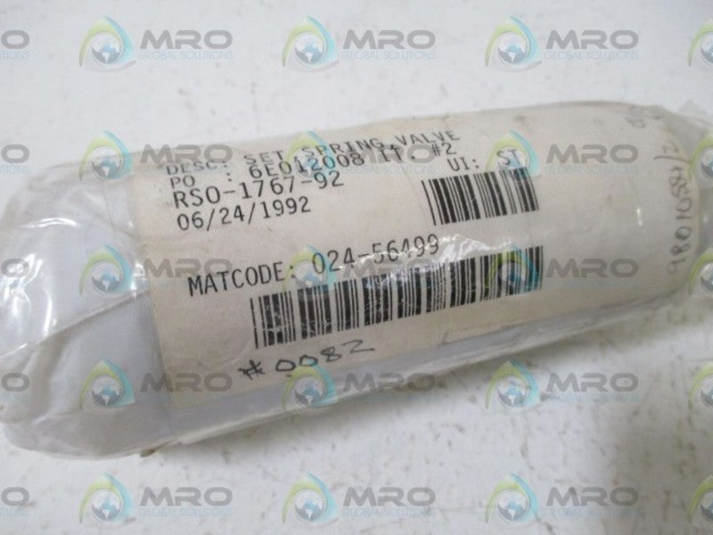 SCE RSO-1767-92 SET SRPING VALVE  NSNP