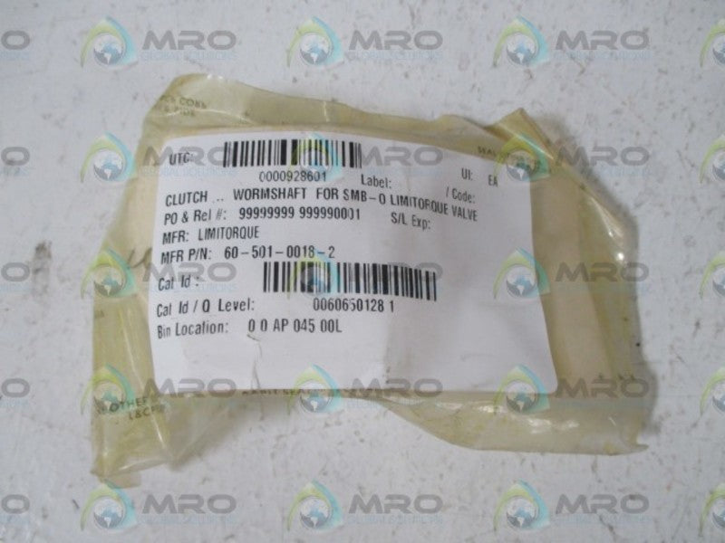 LIMITROQUE 60-501-0018-2 WORMSHAFT  NSNP IN A BAG