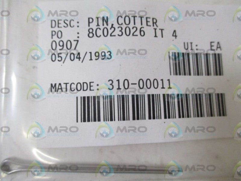 LOT OF 36 310-00011 PIN, COTTER NW IN  A BAG